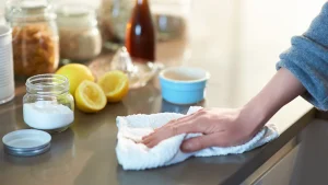 cleaning with baking soda