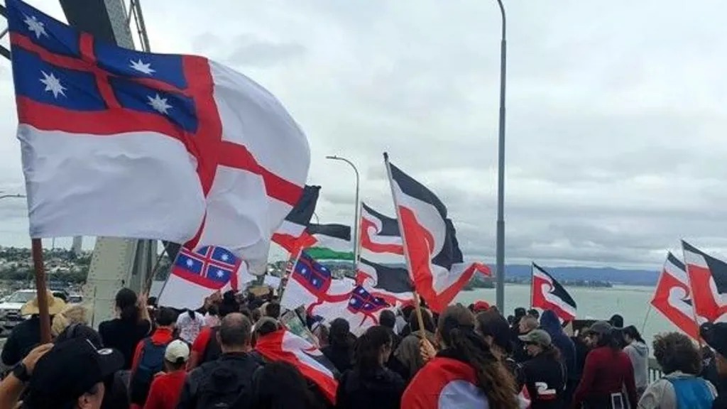 Maori Haka Treaty Protest