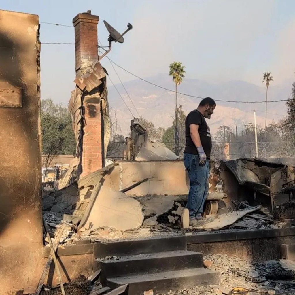 Destruction caused by LA wildfires devastation