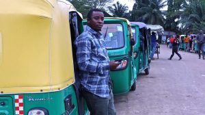 Drivers waiting in long queues at a CNG filling station in Dar es Salaam.