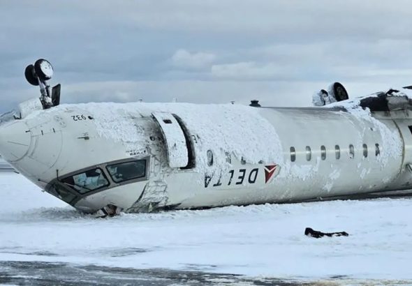 Toronto plane crash wreckage